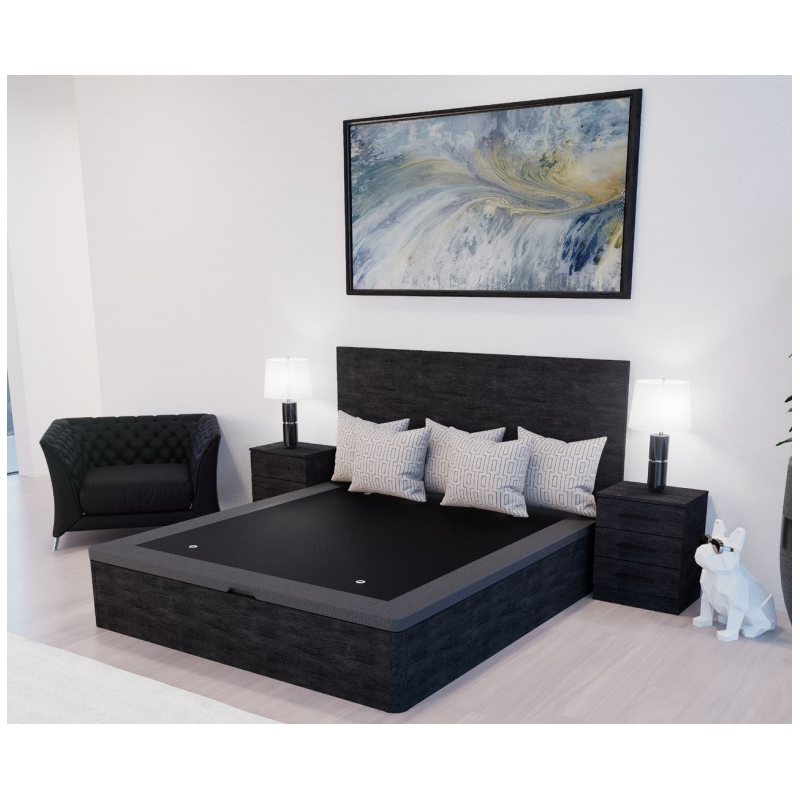 CANAPE DE MADERA GRAN CAPACIDAD